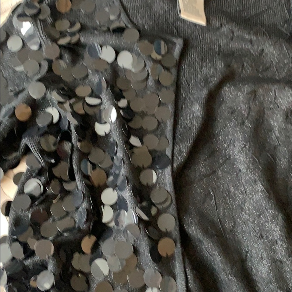 Fun Metallic Bangle Sequin Sweater. - image 6